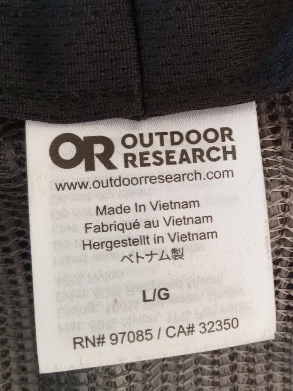 OUTDOOR RESEARCH Blue Gray Ventilated Wide Brim Sun Hat - Picture 10 of 10